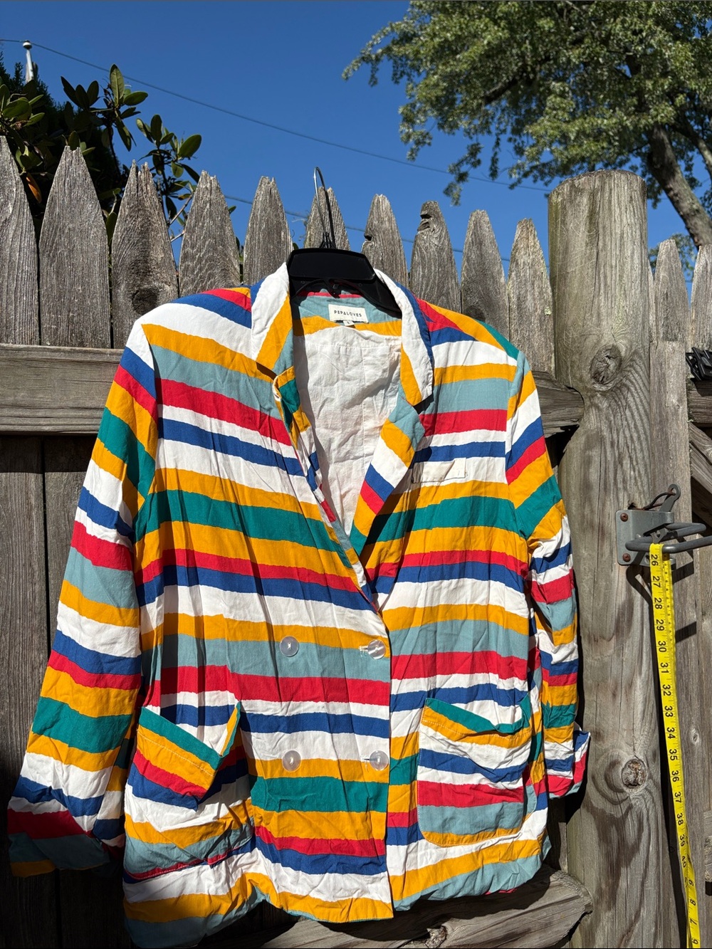 Pepaloves large light super colorful blazer!